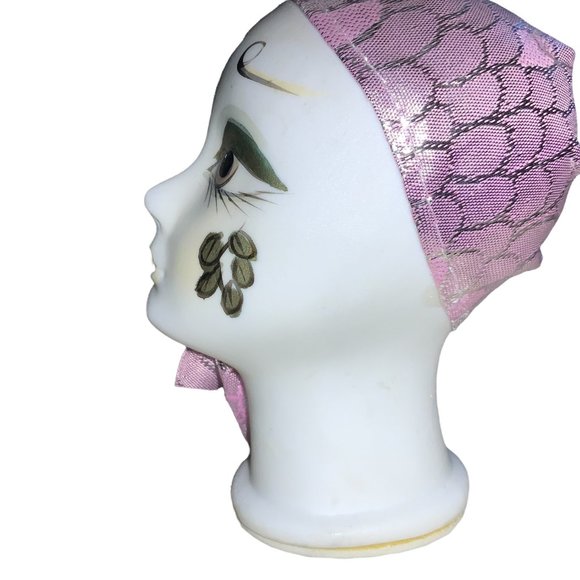 Art Deco Style Ceramic Doll Lady’s Head Figurine- 3.5 inches tall - Picture 3 of 6